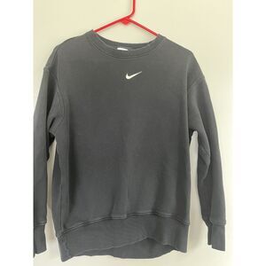 Nike Women's Black Oversized Crewneck Sweatshirt Size XS